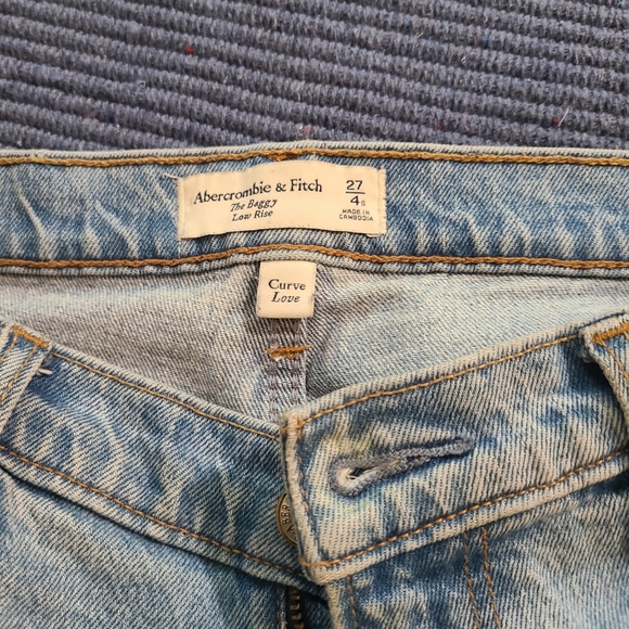 Abercrombie Low Rise Baggy Jeans curve love - Picture 2 of 2
